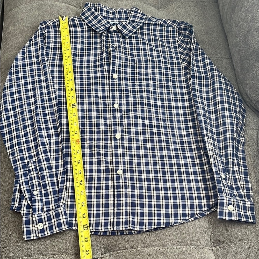 Class Club Blue and White Casual Button Down Shirt - Picture 3 of 8